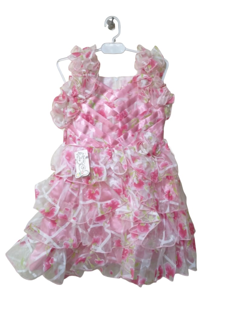 Printed Organza Frocks for Girls