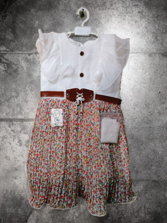 Crinkle Chiffon Frocks for Girls