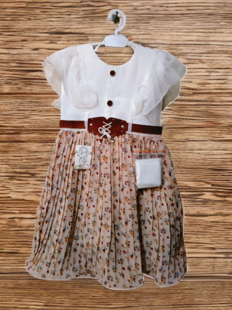 Crinkle Chiffon Frocks for Girls